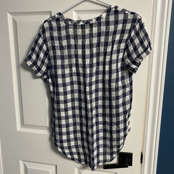 Linen checkered top - Picture 2 of 2